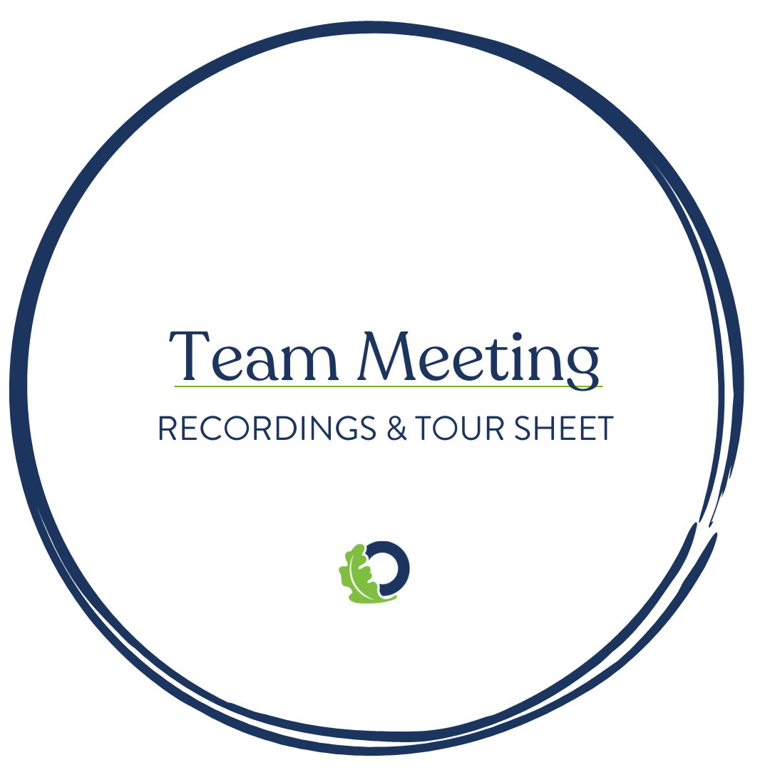 Team Meeting Recording Link - Oakridge Real Estate Agent Resources